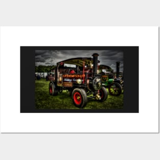 Traction Engine At The Steam Rally Posters and Art